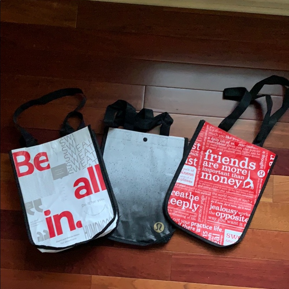 3 Reusable Lululemon Bag/Tote: NEW & Unique Design